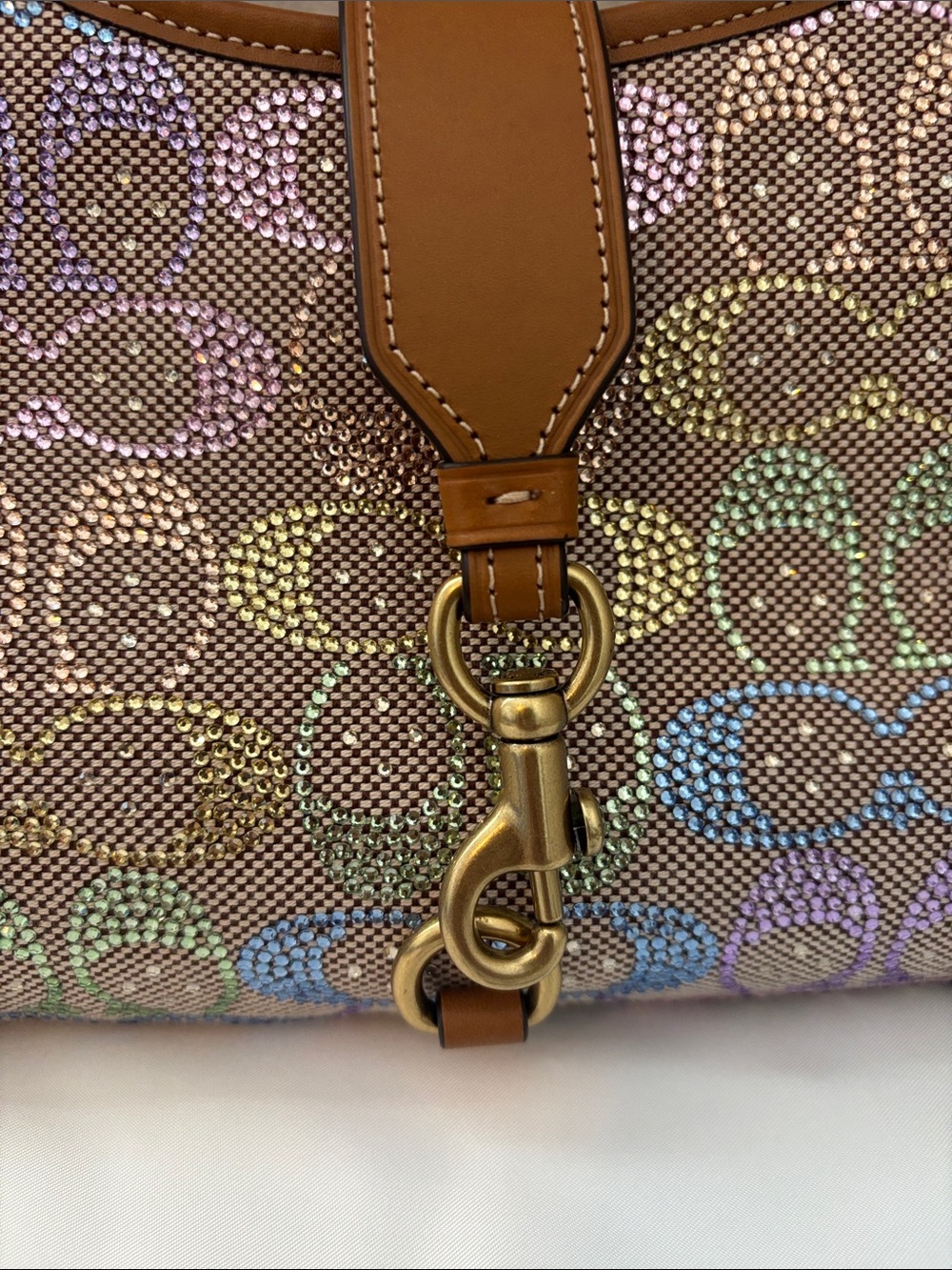 Coach Candy Crystal Signature Hampton Hobo Bag - Picture 4 of 9